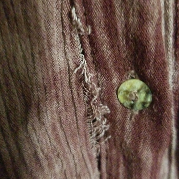 Classy wine white wash button down Jodifil small - Picture 4 of 7